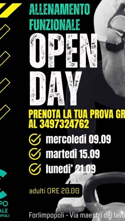  open day 26 3
